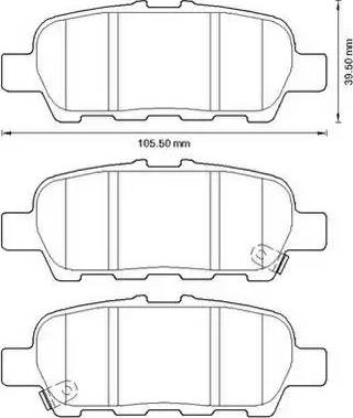 Stop 572654S - Brake Pad Set, disc brake autospares.lv