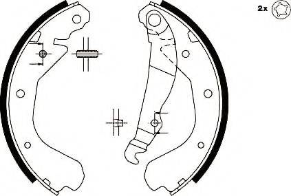 Stop 361417S - Brake Shoe Set autospares.lv