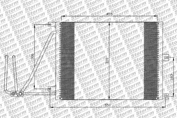 Storm 64010 - Condenser, air conditioning autospares.lv