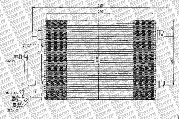 Storm 10207 - Condenser, air conditioning autospares.lv