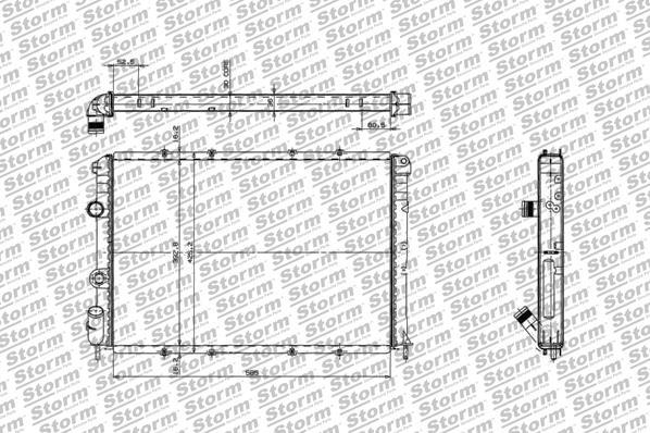 Storm 87103 - Radiator, engine cooling autospares.lv