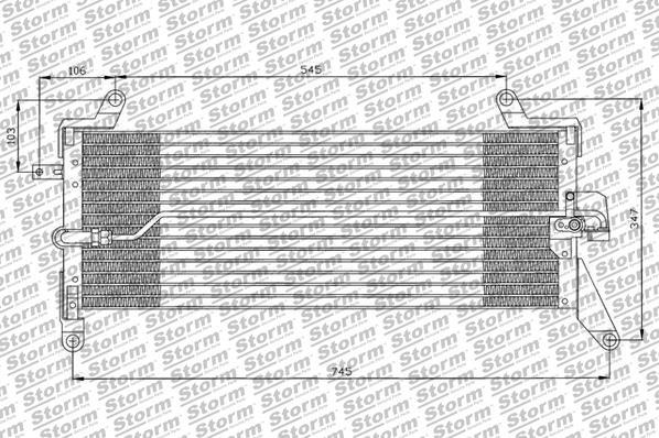 Storm 44008 - Condenser, air conditioning autospares.lv