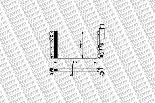 Storm 72006 - Radiator, engine cooling autospares.lv