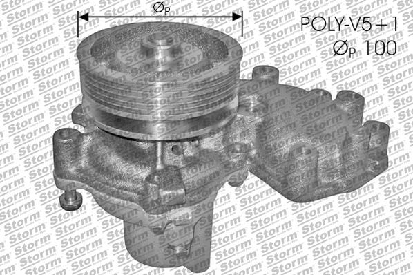 Storm PA10557 - Water Pump autospares.lv