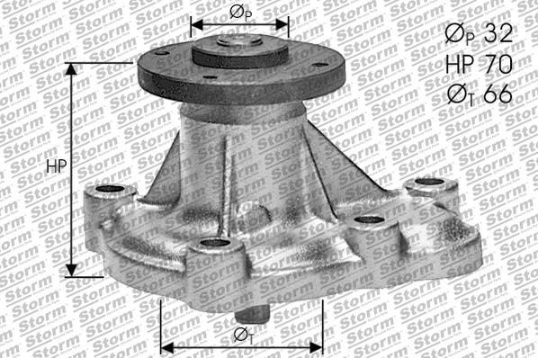 Storm PA10576 - Water Pump autospares.lv