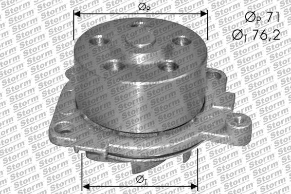 Storm PA10749 - Water Pump autospares.lv