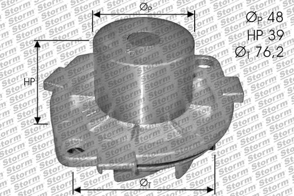 Storm PA10746 - Water Pump autospares.lv