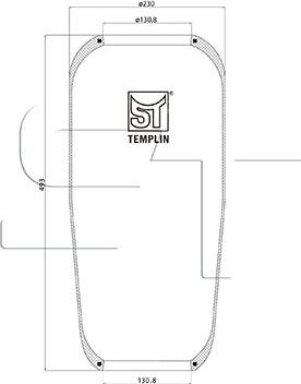 ST-Templin 04.060.6006.510 - Bellow, air suspension autospares.lv