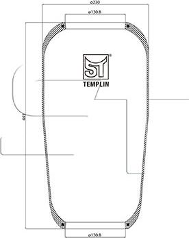 ST-Templin 04.060.6006.610 - Bellow, air suspension autospares.lv