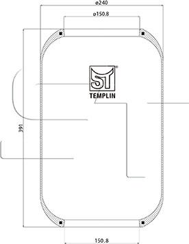 ST-Templin 04.060.6006.120 - Bellow, air suspension autospares.lv
