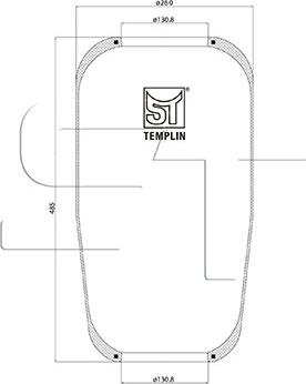 ST-Templin 04.060.6006.230 - Bellow, air suspension autospares.lv