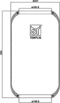 ST-Templin 04.060.6006.780 - Bellow, air suspension autospares.lv