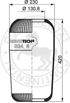 ST-Templin 04.010.6000.520 - Bellow, air suspension autospares.lv