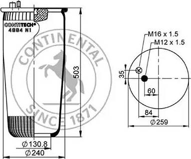 ST-Templin 04.010.6100.950 - Bellow, air suspension autospares.lv