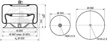 ST-Templin 04.010.6200.640 - Bellow, air suspension autospares.lv