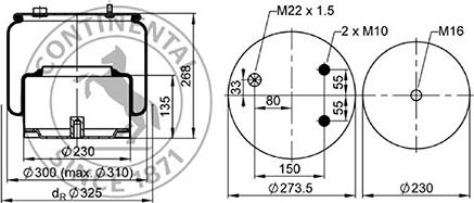 ST-Templin 04.010.6200.755 - Bellow, air suspension autospares.lv