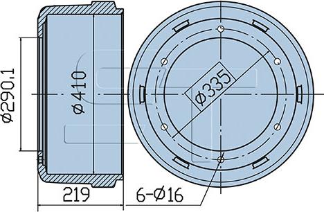 ST-Templin 03.090.4004.250 - Brake Drum autospares.lv