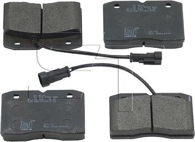 ST-Templin 03.120.8700.660 - Brake Pad Set, disc brake autospares.lv