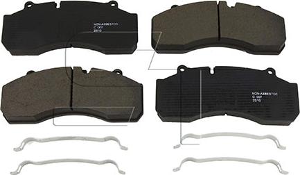 ST-Templin 03.120.8700.160 - Brake Pad Set, disc brake autospares.lv