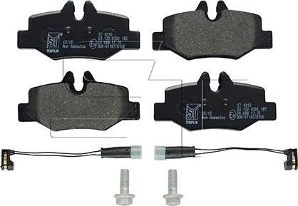 ST-Templin 03.120.8700.185 - Brake Pad Set, disc brake autospares.lv