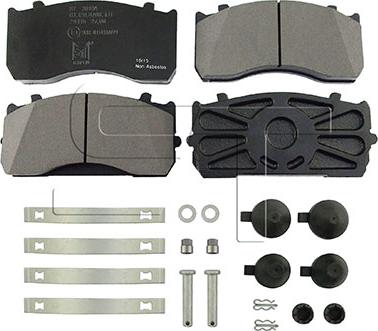 ST-Templin 03.120.8700.131 - Brake Pad Set, disc brake autospares.lv