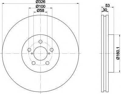 Subaru 26300FE000 - Brake Disc autospares.lv