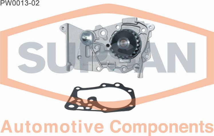 SUPSAN PW0013-02 - Water Pump autospares.lv