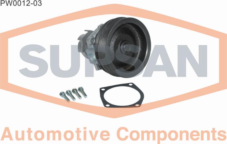 SUPSAN PW0012-03 - Water Pump autospares.lv