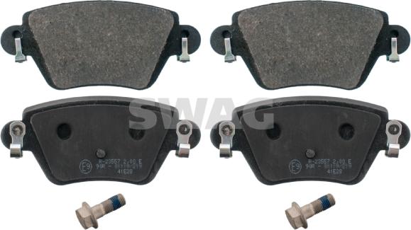 Swag 99 11 6080 - Brake Pad Set, disc brake autospares.lv