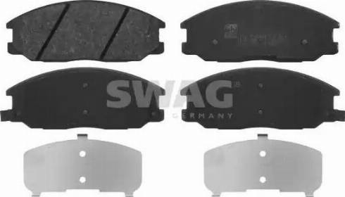 Swag 90 91 6682 - Brake Pad Set, disc brake autospares.lv