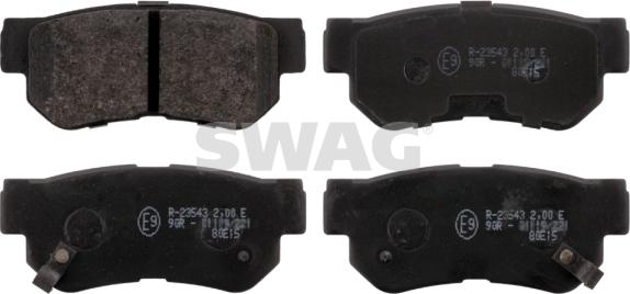 Swag 90 91 6674 - Brake Pad Set, disc brake autospares.lv