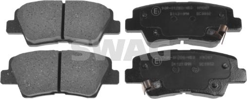 Swag 90 91 6799 - Brake Pad Set, disc brake autospares.lv