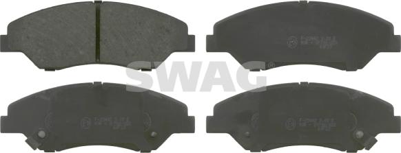 Swag 91 91 6557 - Brake Pad Set, disc brake autospares.lv