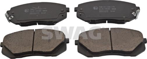 Swag 91 91 6816 - Brake Pad Set, disc brake autospares.lv