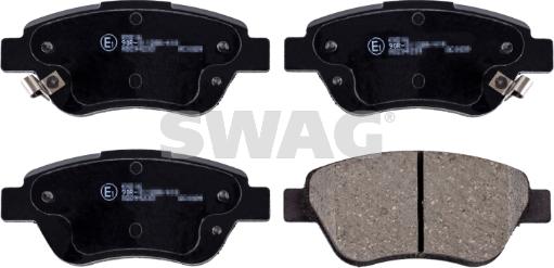 Swag 40 91 6627 - Brake Pad Set, disc brake autospares.lv