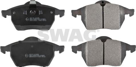 Swag 40 91 6107 - Brake Pad Set, disc brake autospares.lv