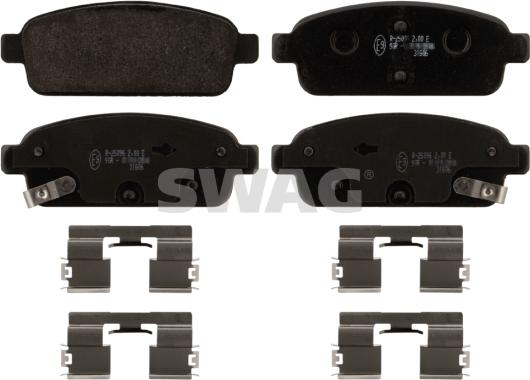 Swag 40 91 6894 - Brake Pad Set, disc brake autospares.lv