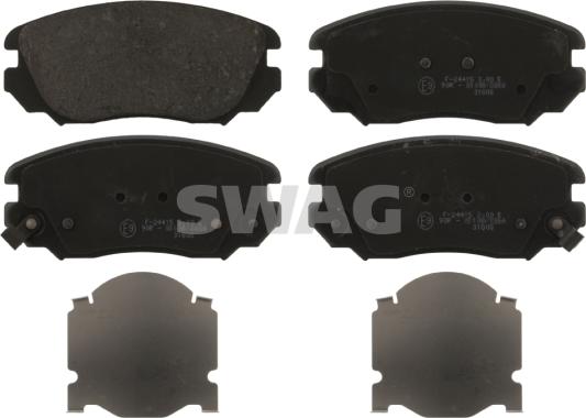 Swag 40 91 6895 - Brake Pad Set, disc brake autospares.lv