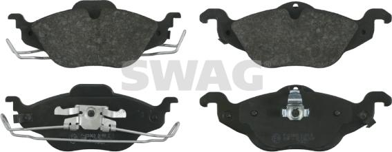Swag 40 91 6233 - Brake Pad Set, disc brake autospares.lv