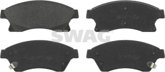 Swag 40 91 6789 - Brake Pad Set, disc brake autospares.lv