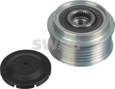 Swag 40 10 1747 - Pulley, alternator, freewheel clutch autospares.lv