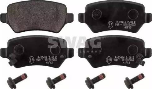 Swag 40 11 6153 - Brake Pad Set, disc brake autospares.lv