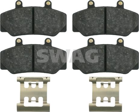 Swag 55 91 6211 - Brake Pad Set, disc brake autospares.lv