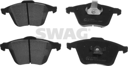 Swag 55 11 6212 - Brake Pad Set, disc brake autospares.lv