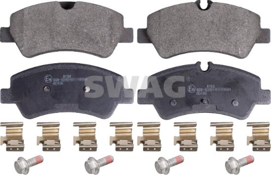 Swag 50 91 6963 - Brake Pad Set, disc brake autospares.lv