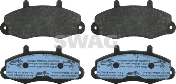Swag 50 91 6037 - Brake Pad Set, disc brake autospares.lv