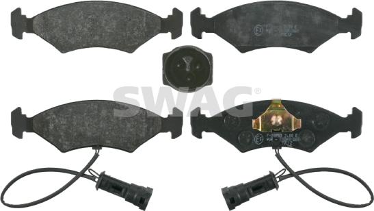 Swag 50 91 6024 - Brake Pad Set, disc brake autospares.lv