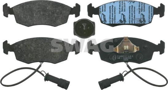 Swag 50 91 6022 - Brake Pad Set, disc brake autospares.lv