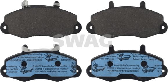 Swag 50 11 6069 - Brake Pad Set, disc brake autospares.lv