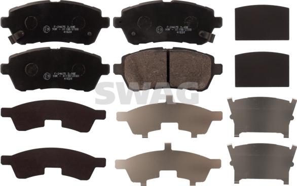 Swag 50 11 6068 - Brake Pad Set, disc brake autospares.lv